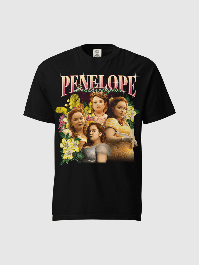 Bridgerton Penelope Unisex T-Shirt [Black] | Apparel | Netflix Shop