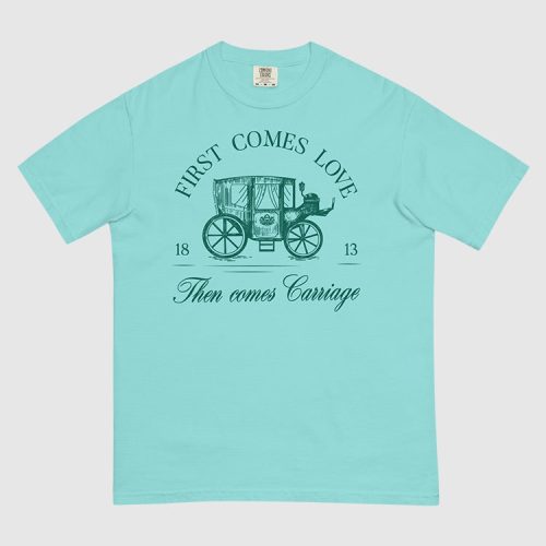 Netflix Shop Bridgerton Comfort Colors Teal Shirt