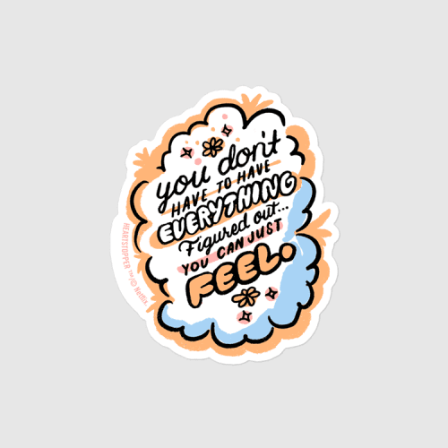 Heartstopper You Can Just Feel Sticker