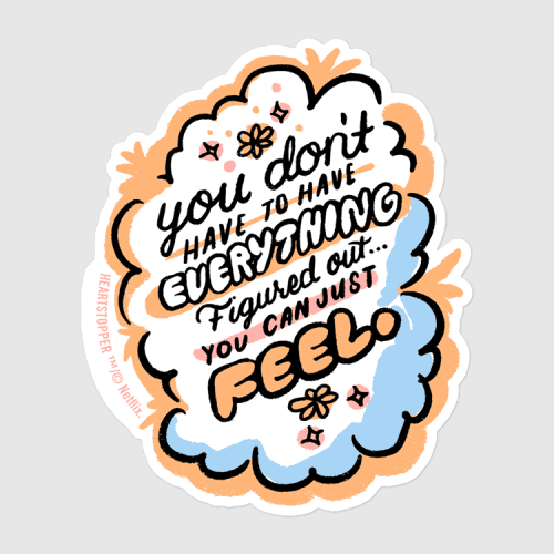 Heartstopper You Can Just Feel Sticker