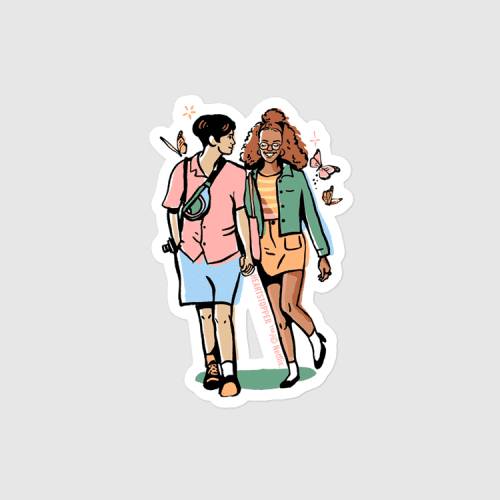 Heartstopper Netflix Sticker - Elle and Tao