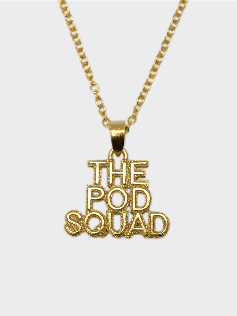 LIB pod squad text pendant chain 1500 2000