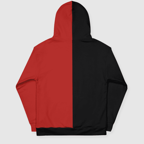 MoneyHeist KoreaxRAD StapleAOPHoodie Red Black Rear