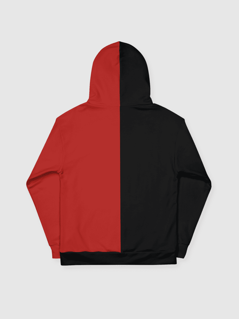 MoneyHeist KoreaxRAD StapleAOPHoodie Red Black Rear