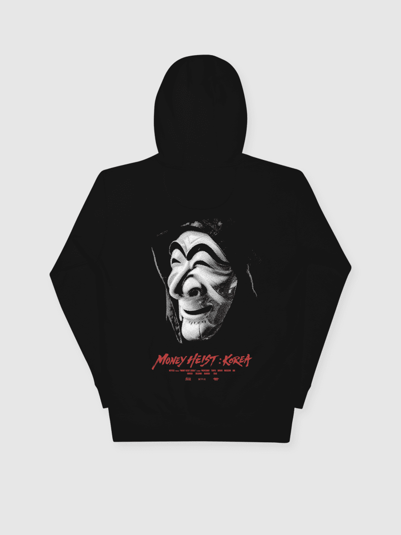 MoneyHeist KoreaxRAD StapleHoodie Black Rear