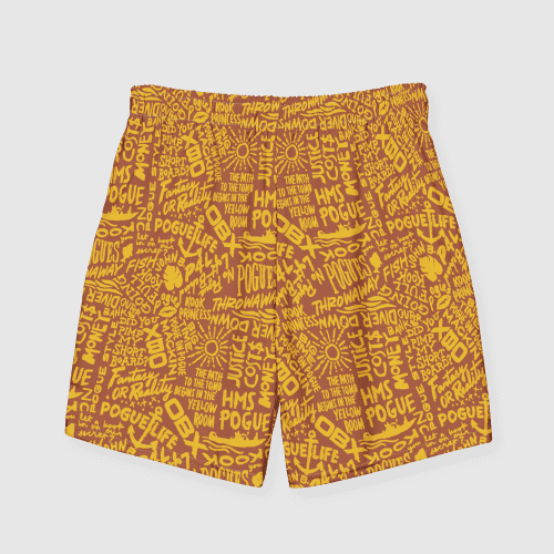 OuterBanksAll OverPrintRecycledSwimTrunks Yellow image2