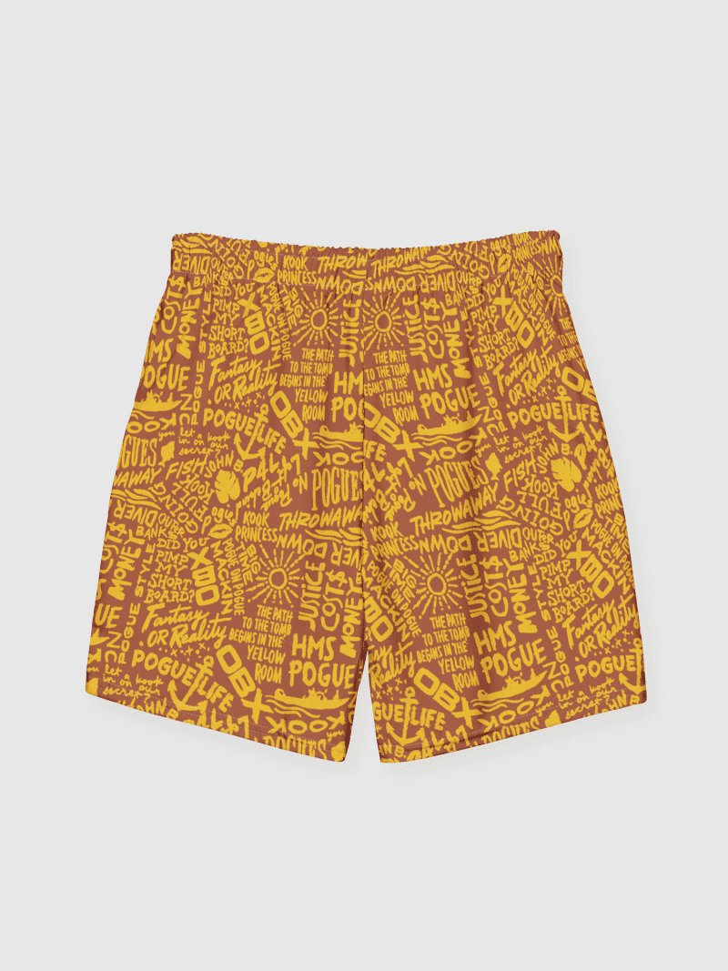 OuterBanksAll OverPrintRecycledSwimTrunks Yellow image2