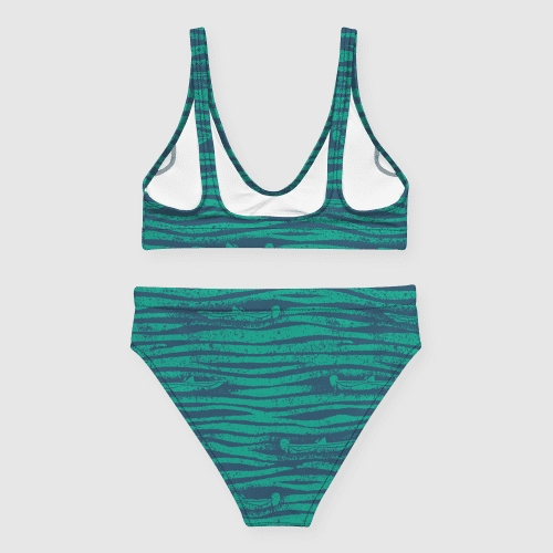 OuterBanksRecycledHigh WaistedBikini Turquoise image2