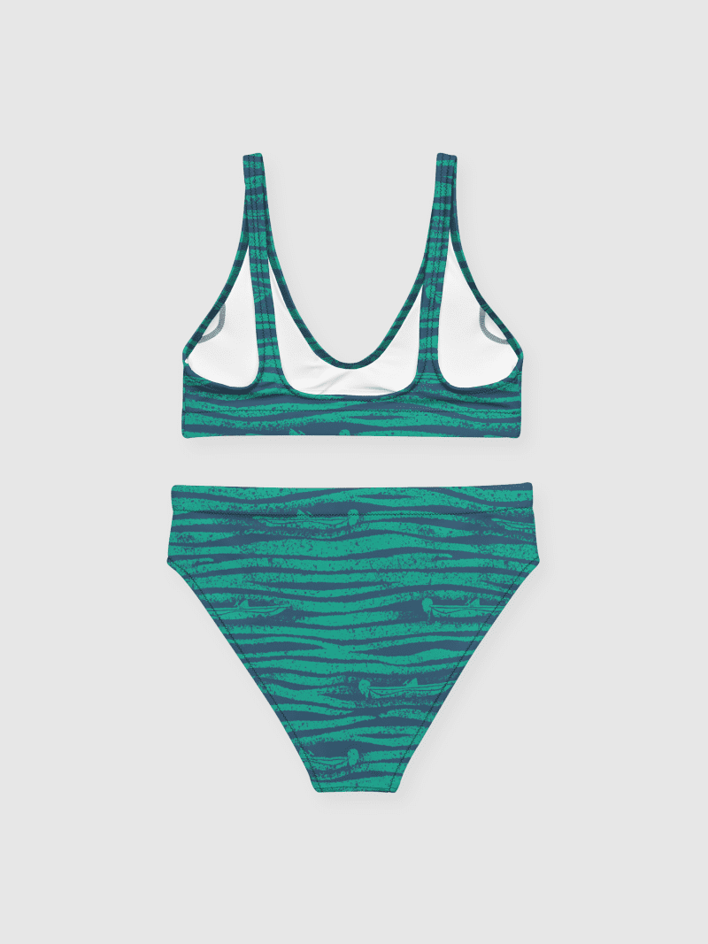 OuterBanksRecycledHigh WaistedBikini Turquoise image2