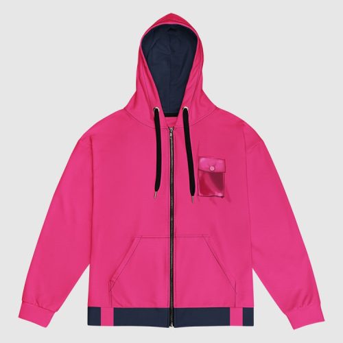 Squid Game Soldier Pink Zip Up Jacket 