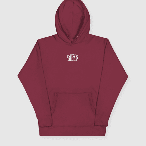 StrangerThingsDearBillyUnisexHoodie Maroon Front