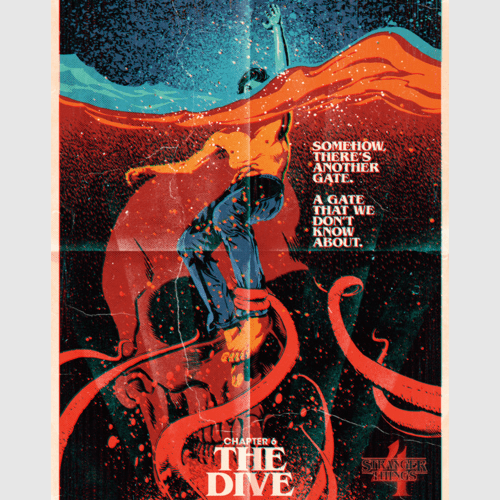 StrangerThingsTheDivePoster 18x24 Close