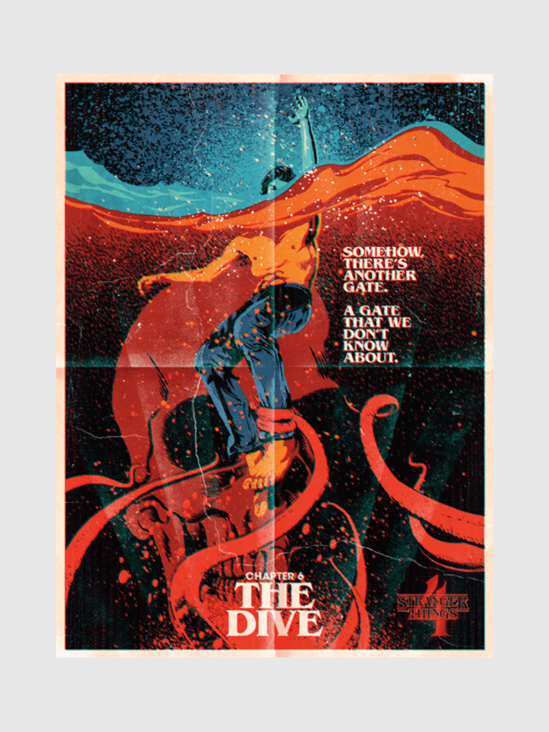 StrangerThingsTheDivePoster 18x24 Close