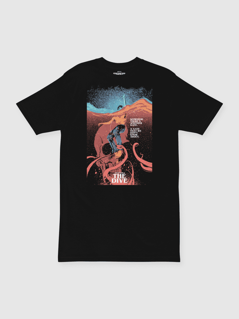 StrangerThingsTheDiveTee Black Main