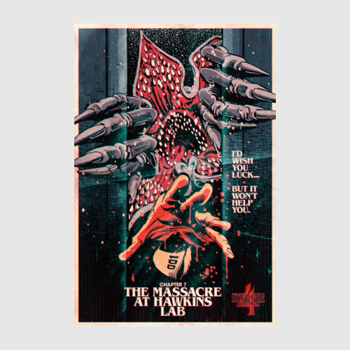 StrangerThingsTheMassacreatHawkinsLabPoster 24x36 Main