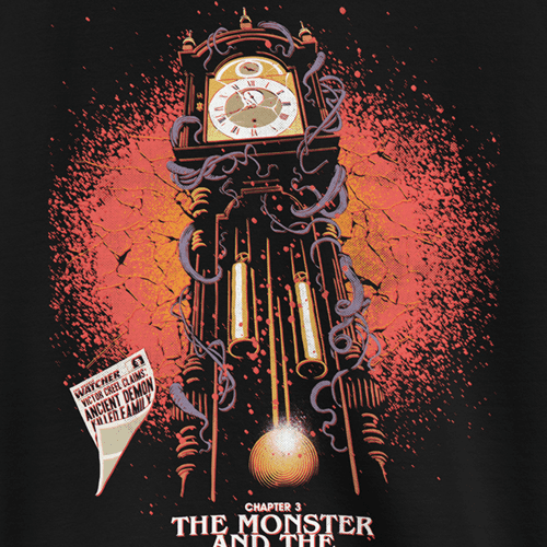 StrangerThingsTheMonsterandtheSuperheroSweatshirt Black Close