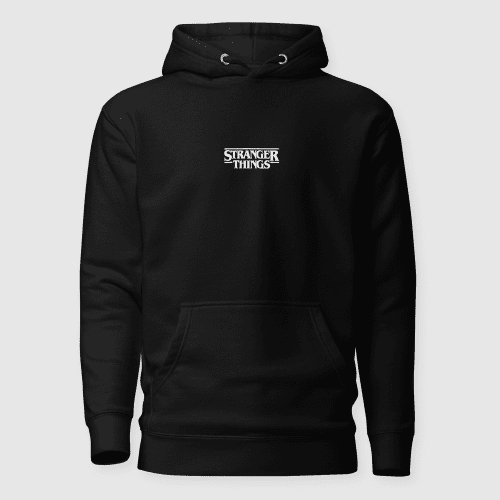 StrangerThingsxAttackPeterUnisexHoodie Black frontupdate