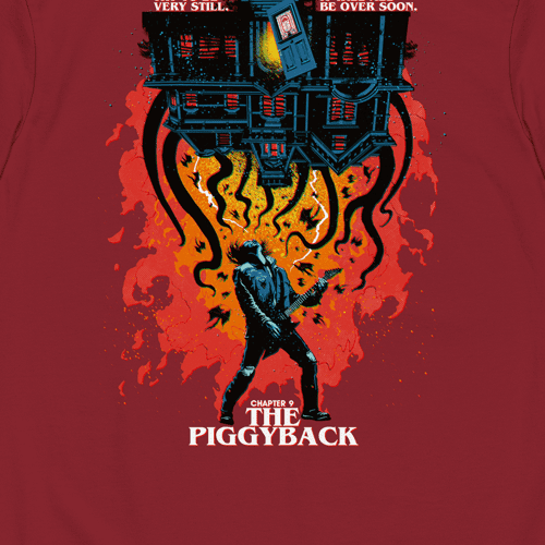 StrangerThingsxButcherBillyThePiggybackTee Red Close