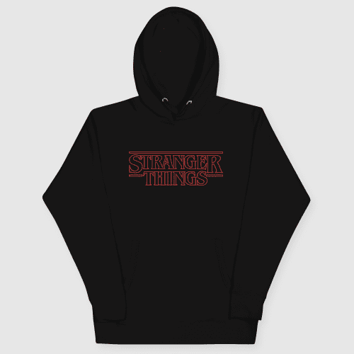 StrangerThingsxButcherBillyUnisexHoodie Black Front