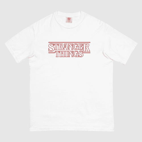 StrangerThingsxKyleLambertUnisexPremiumTee White front