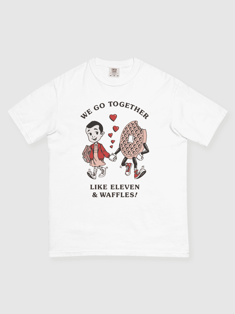 StrangerThingsxTrevorGirardValentine sDayHeavyweightT Shirt White image1