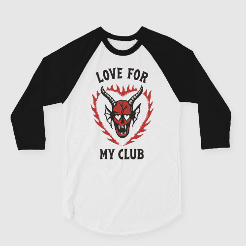 StrangerThingsxTrevorGirardValentine sDayRaglan White Black image1