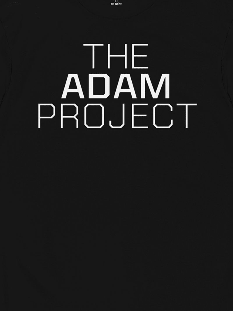 TheAdamProjectLogoT ShirtBlack CloseImage