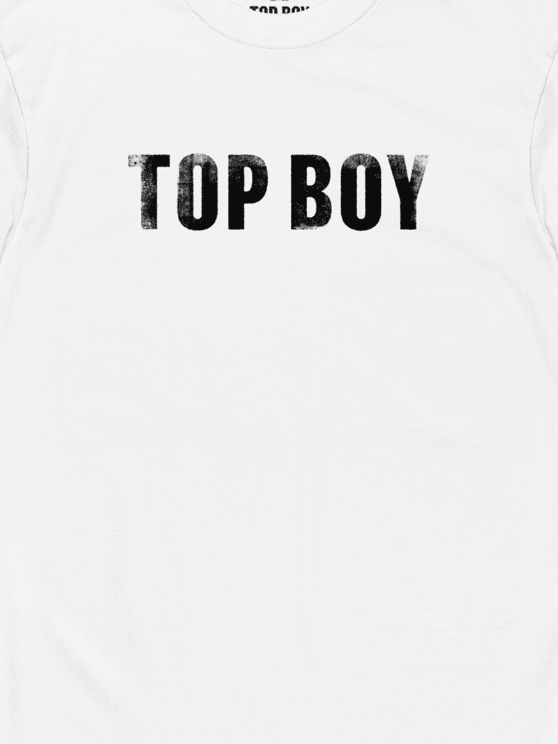 TopBoyLogoT ShirtWhite CloseImage