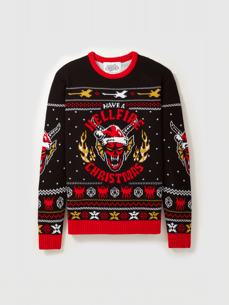 Hellfire Club Ugly Christmas Sweater | Apparel | Netflix Shop