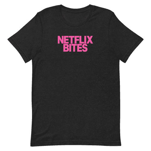 Netflix Shop Netflix Bites Black & Pink Tee